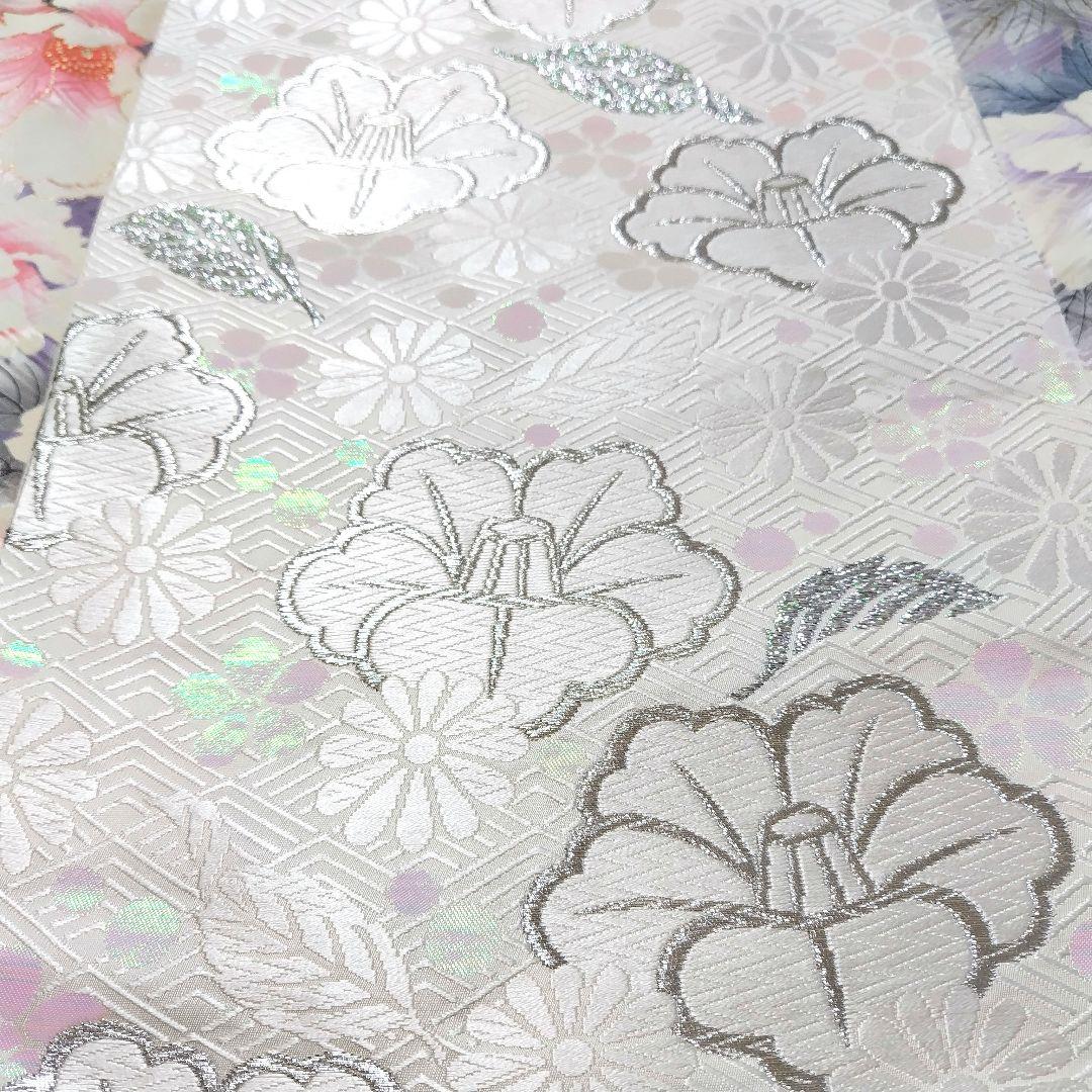 振袖フルセット(8点)・成人式・金彩加工・くすみ・花模様・やまと誂製・胴裏正絹