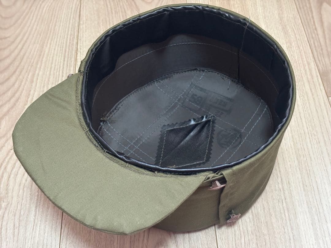 北朝鮮軍 人民軍 精密複製品 現用 兵士用 戦士帽 58センチ 未使用品