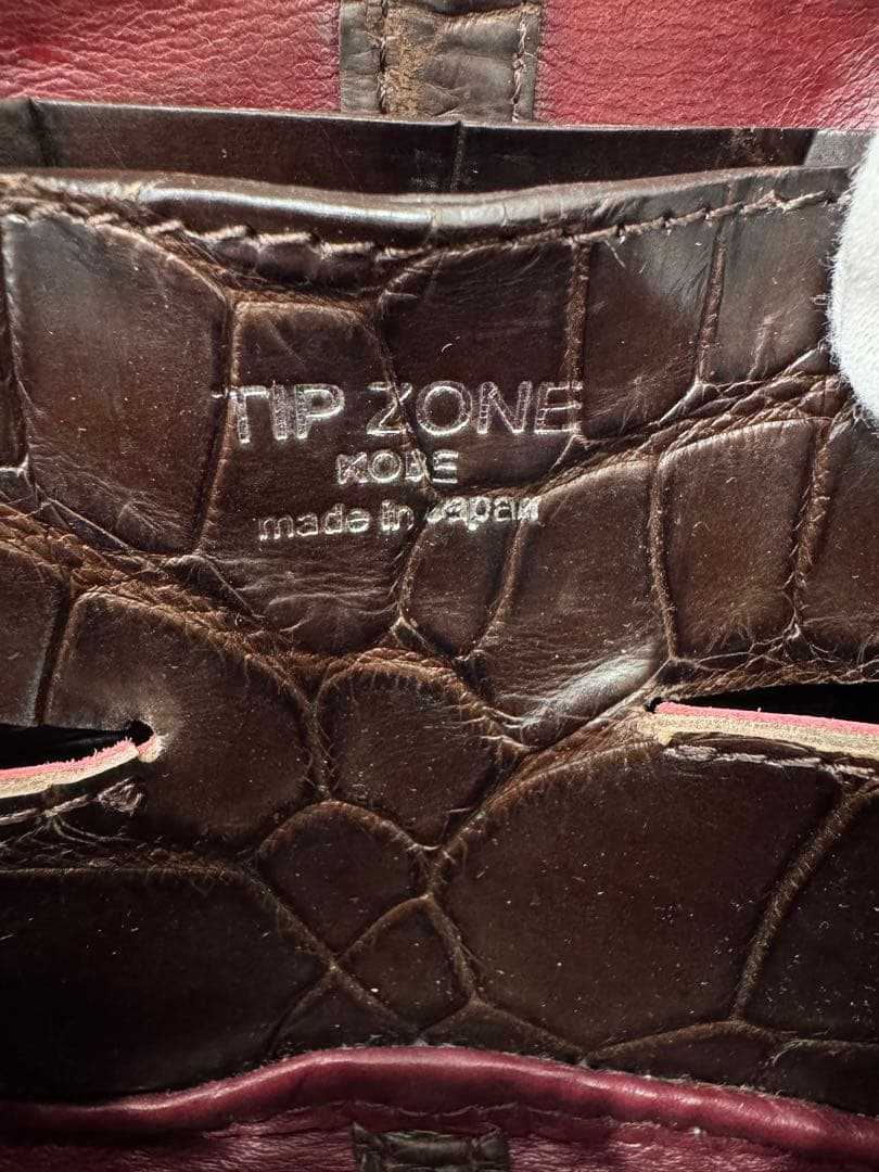 TIP ZONE（ティップゾーン）クロコダイル　ロングウォレット