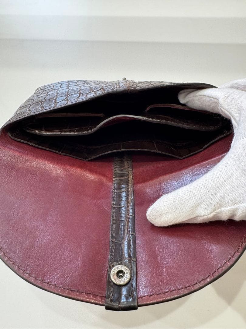 TIP ZONE（ティップゾーン）クロコダイル　ロングウォレット