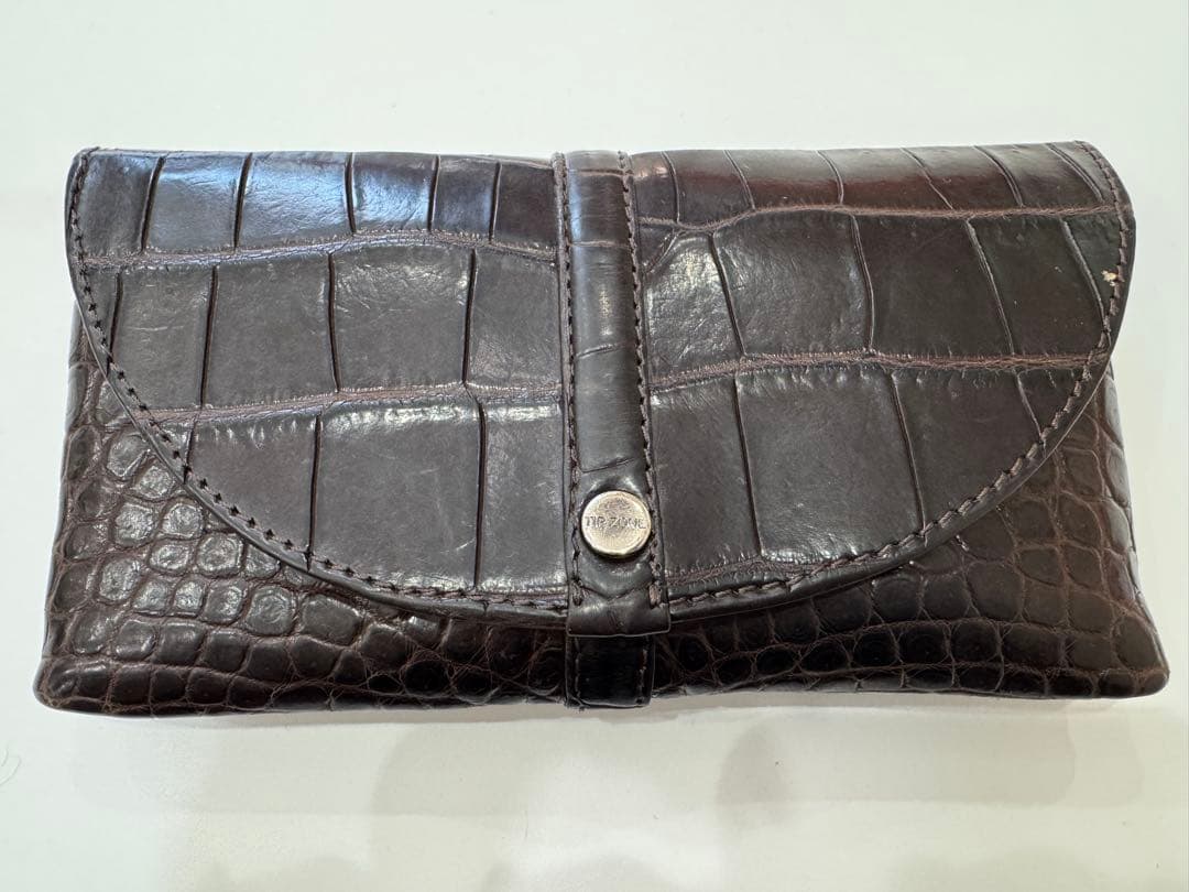 TIP ZONE（ティップゾーン）クロコダイル　ロングウォレット