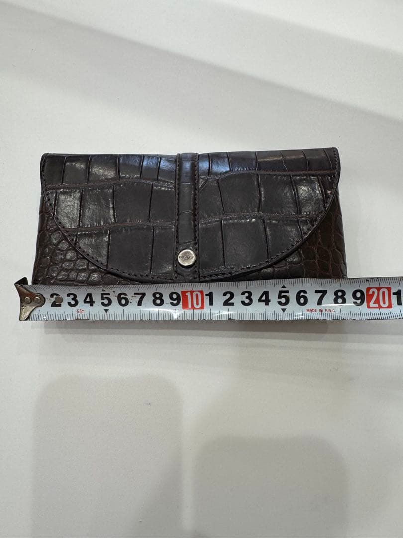 TIP ZONE（ティップゾーン）クロコダイル　ロングウォレット