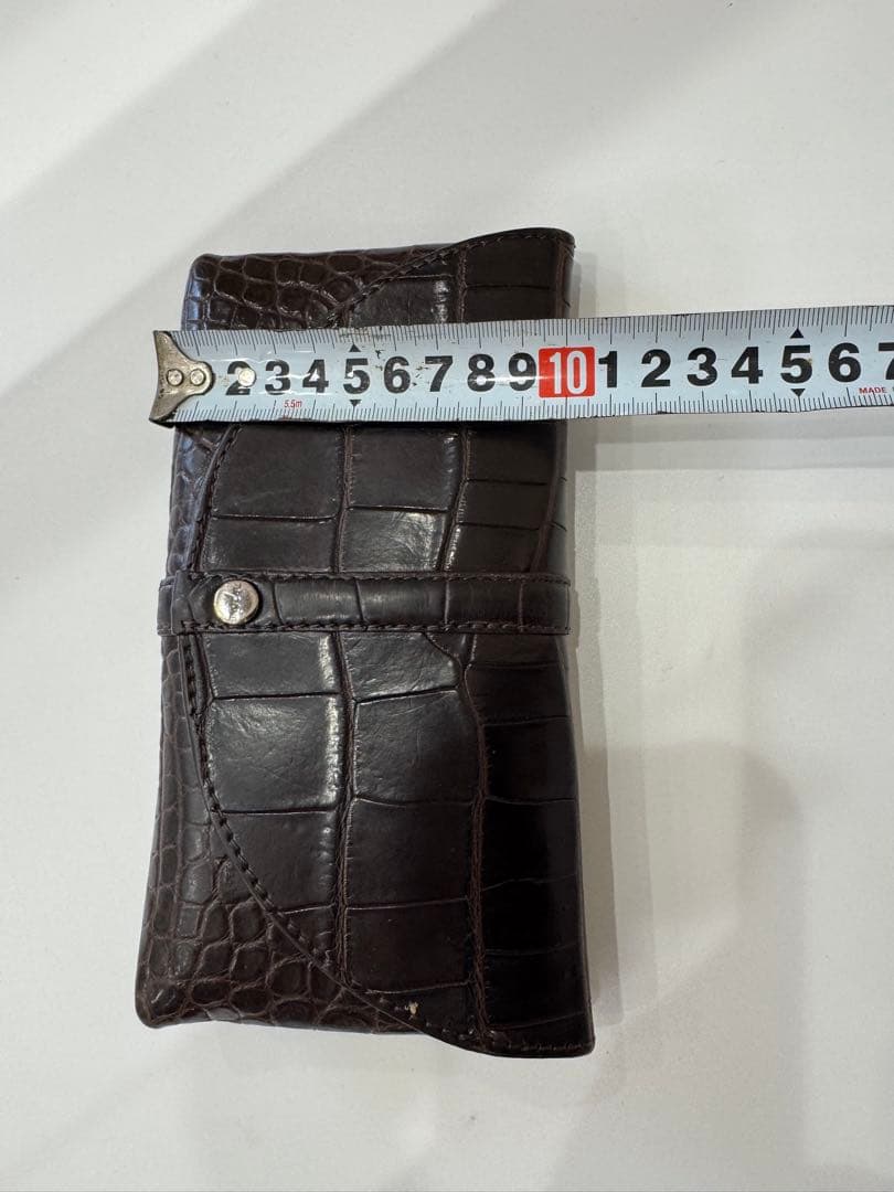 TIP ZONE（ティップゾーン）クロコダイル　ロングウォレット