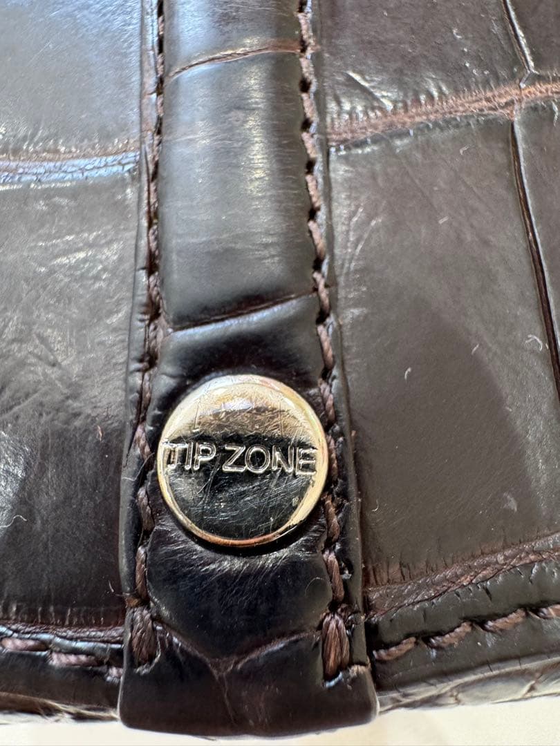 TIP ZONE（ティップゾーン）クロコダイル　ロングウォレット