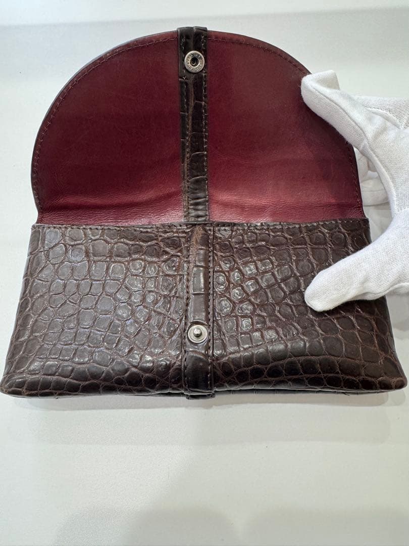 TIP ZONE（ティップゾーン）クロコダイル　ロングウォレット