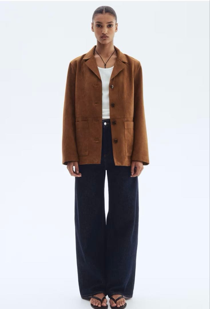 【新品タグ付】  スエードジャケット