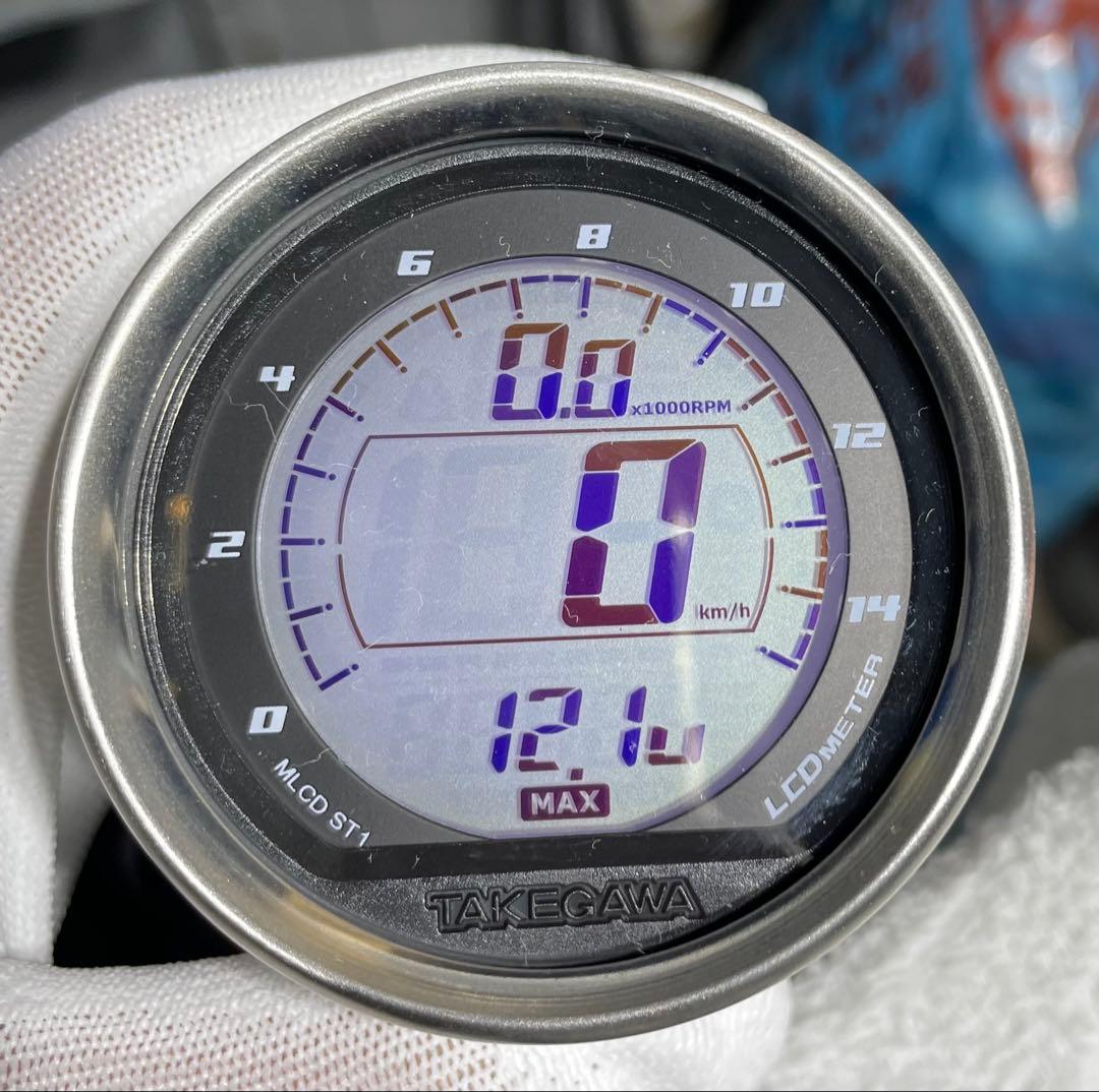 TAKEGAWA LCDスピードメーター 付属品未開封 武川 メーター モンキー