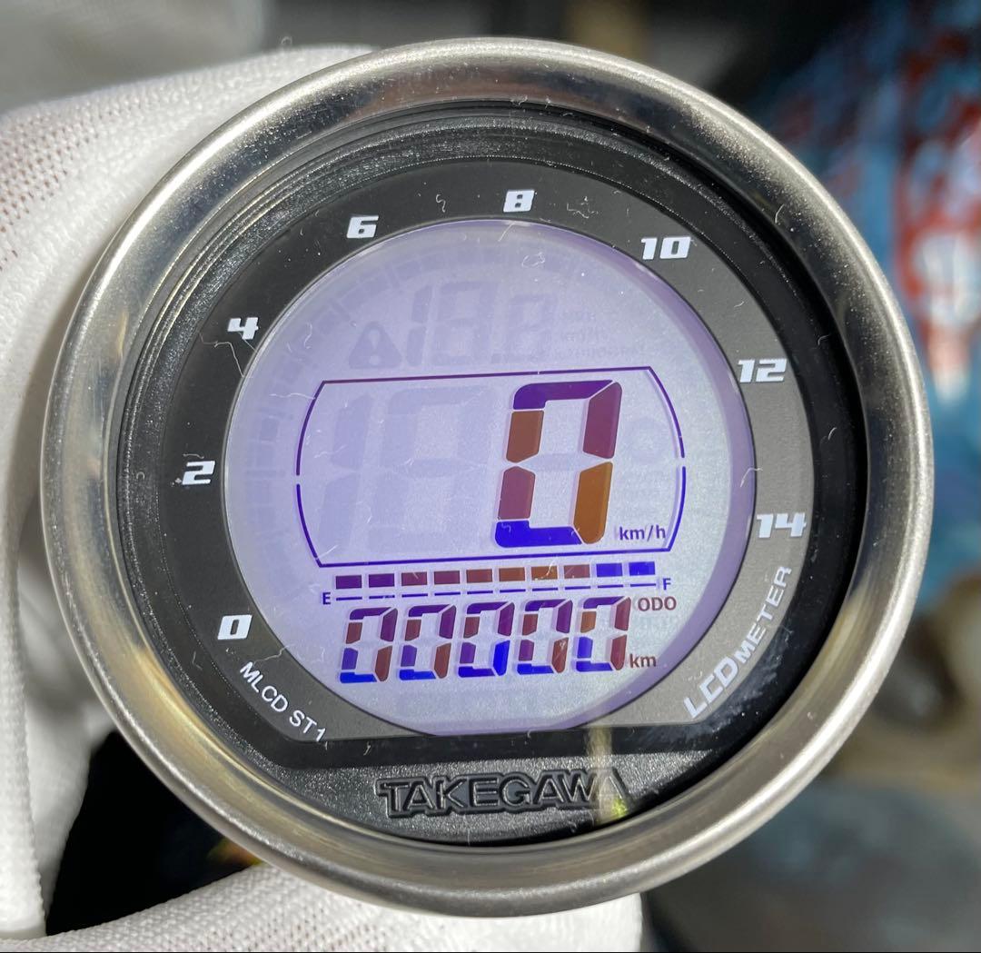 TAKEGAWA LCDスピードメーター 付属品未開封 武川 メーター モンキー