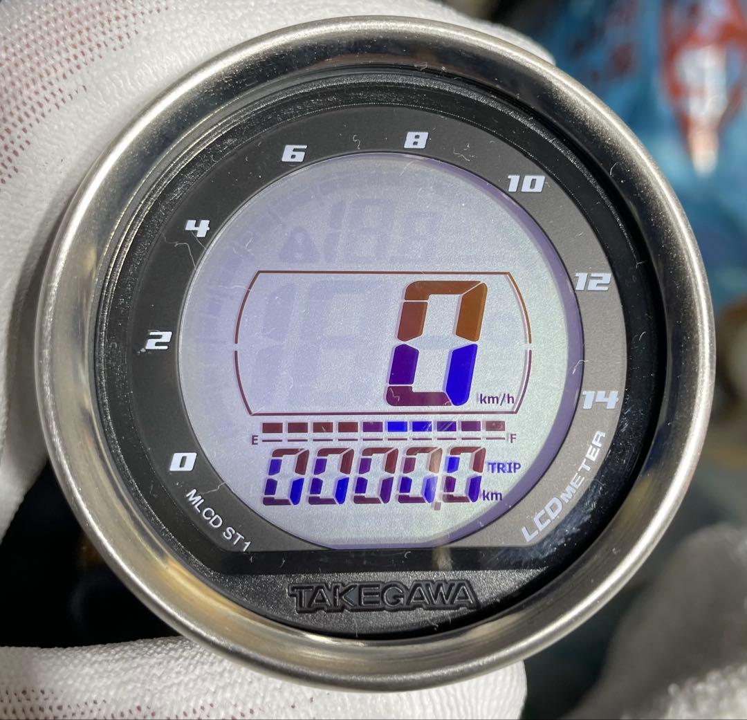 TAKEGAWA LCDスピードメーター 付属品未開封 武川 メーター モンキー