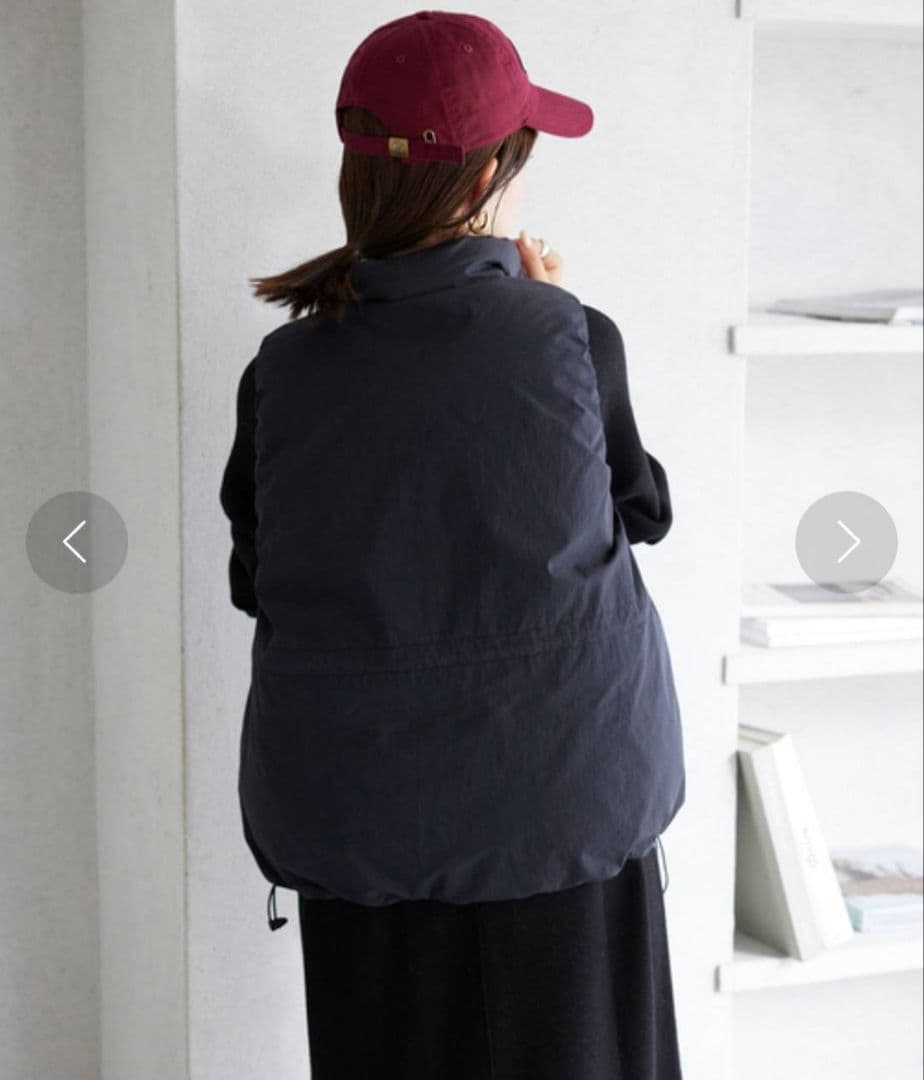 SLOBE IENA　P/NPタフタダウンベスト