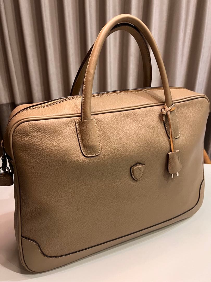 ※cottiさん専用※フェリージ Felisi ベージュレザー ビジネスバッグ