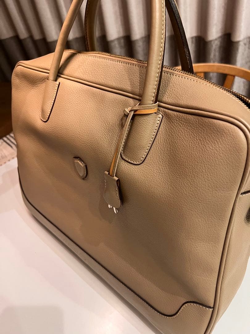 ※cottiさん専用※フェリージ Felisi ベージュレザー ビジネスバッグ