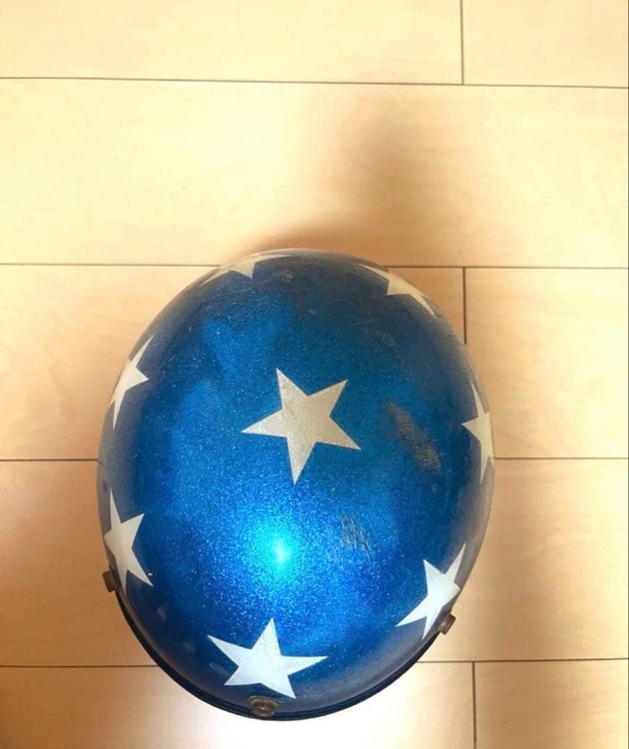 キャプテンアメリカンバイクビンテージヘルメット　イージーライダー60〜70s