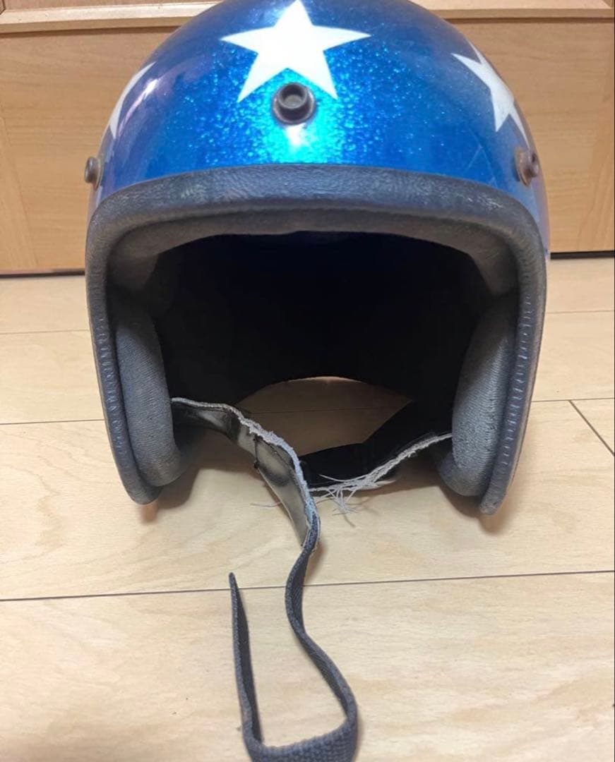 キャプテンアメリカンバイクビンテージヘルメット　イージーライダー60〜70s