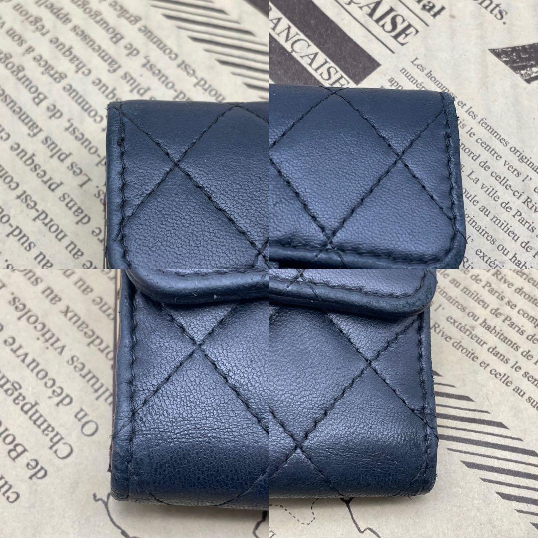 シャネル キーケース ココマーク キャビアスキン 黒 FP453