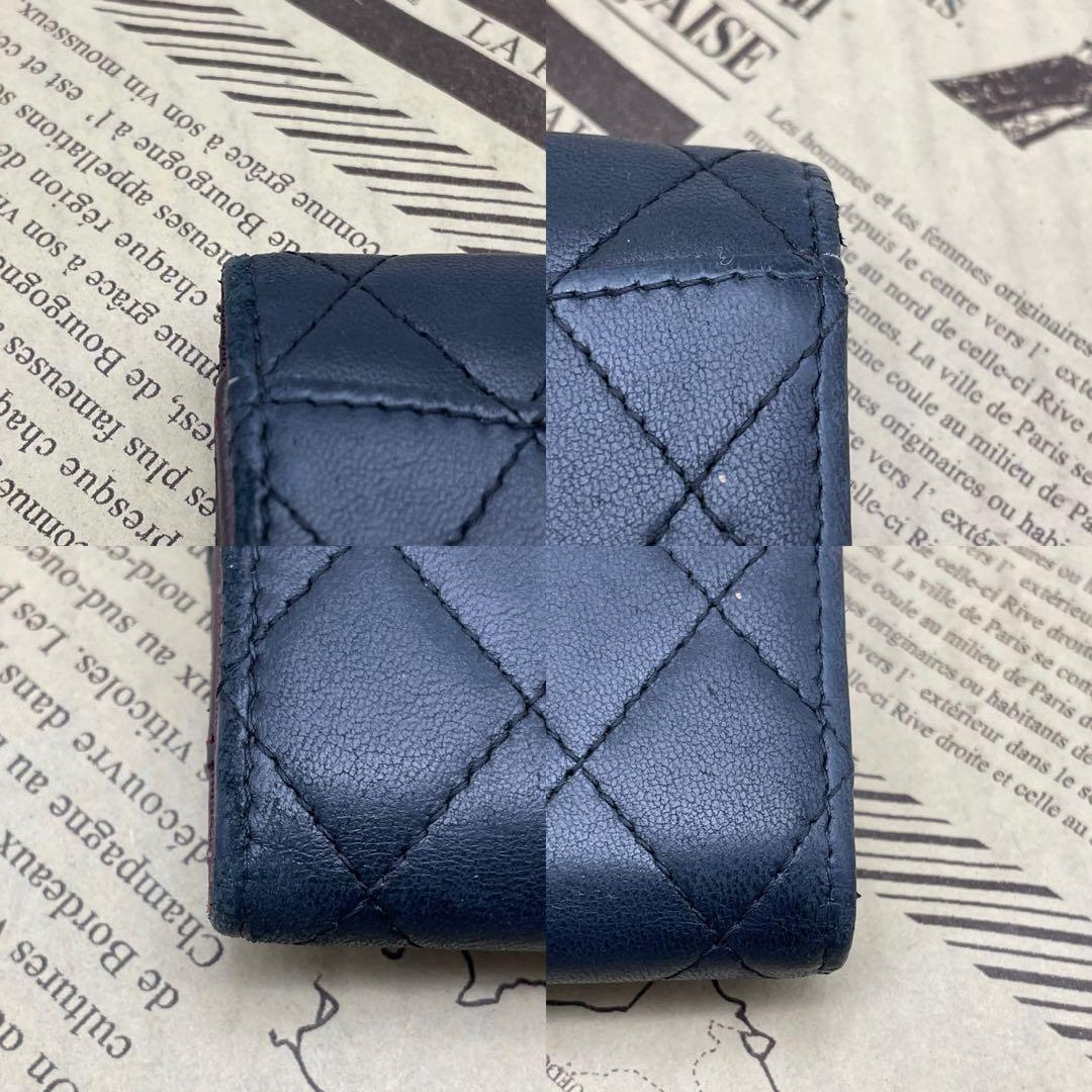 シャネル キーケース ココマーク キャビアスキン 黒 FP453