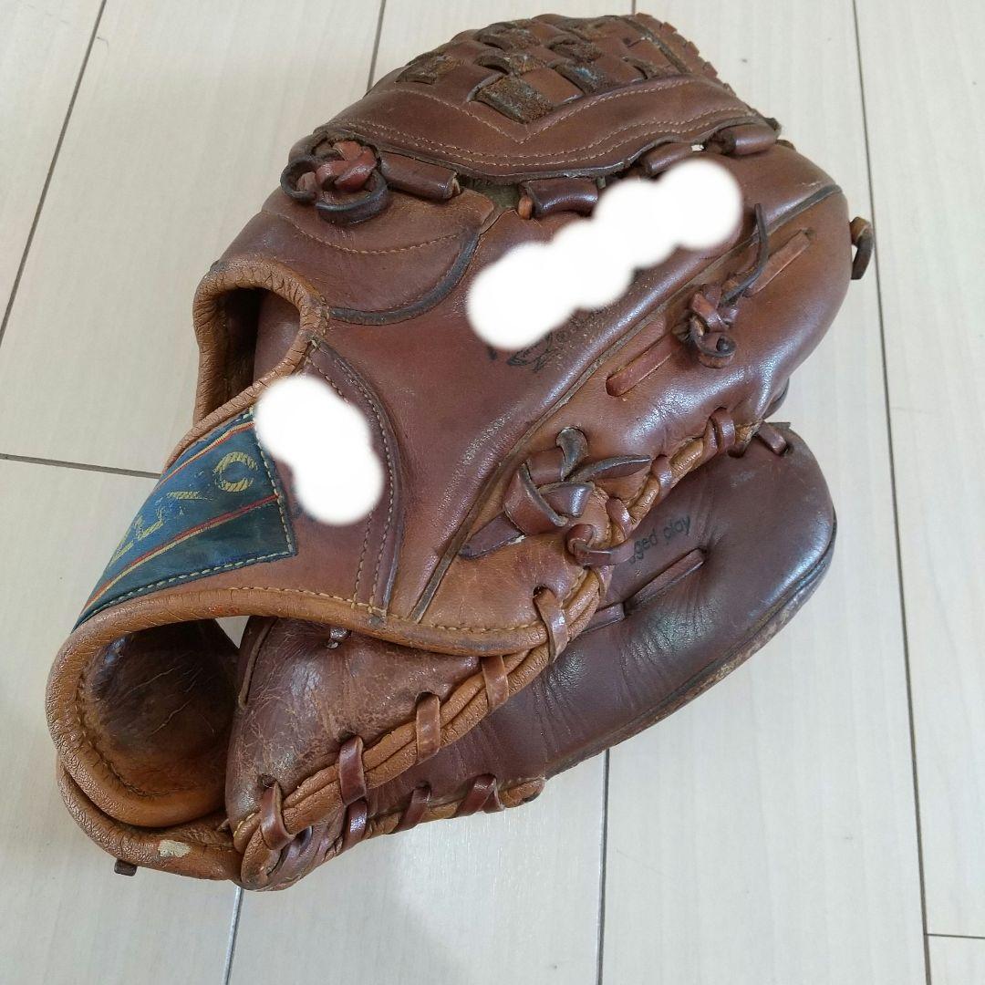 昭和レトロ　当時もの　ビンテージ　ミズノ　大人　軟式グローブ