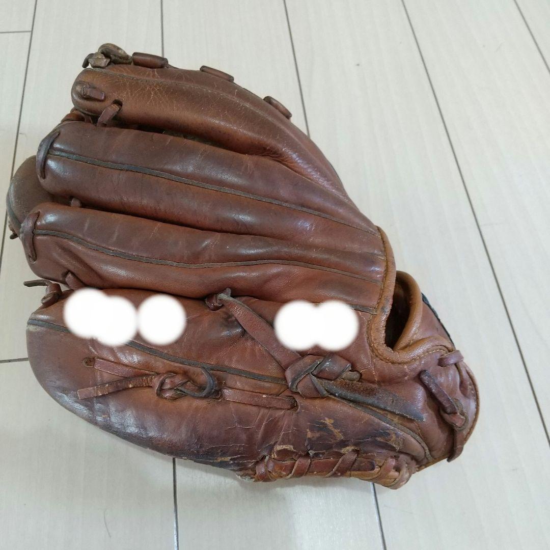 昭和レトロ　当時もの　ビンテージ　ミズノ　大人　軟式グローブ