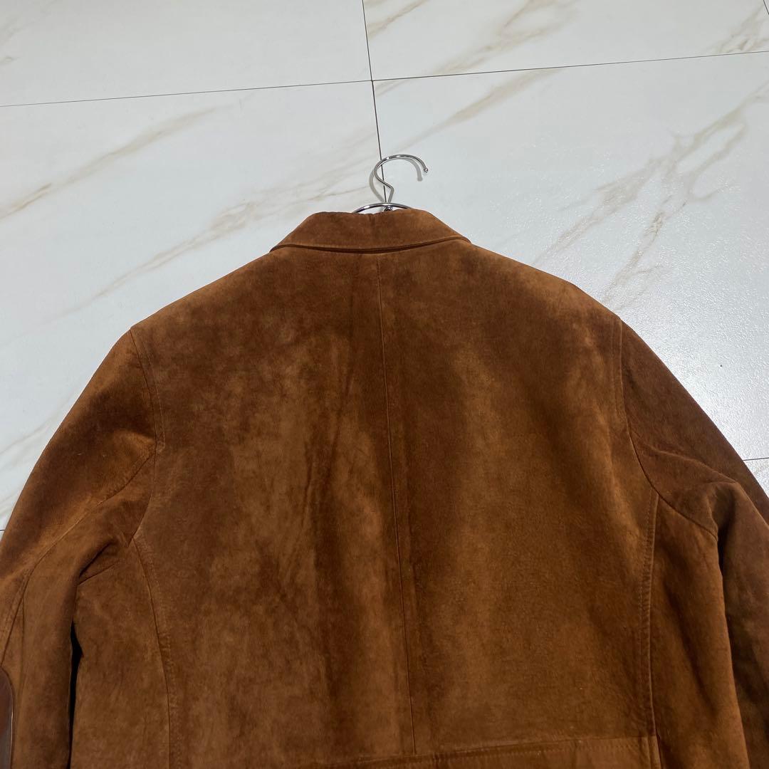 希少⭐︎ヴィンテージ レザーエルボーパッチ スエードカバーオール ペイズリー