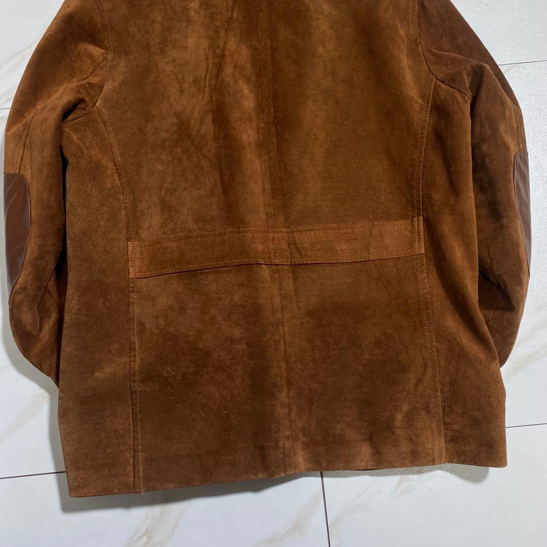 希少⭐︎ヴィンテージ レザーエルボーパッチ スエードカバーオール ペイズリー