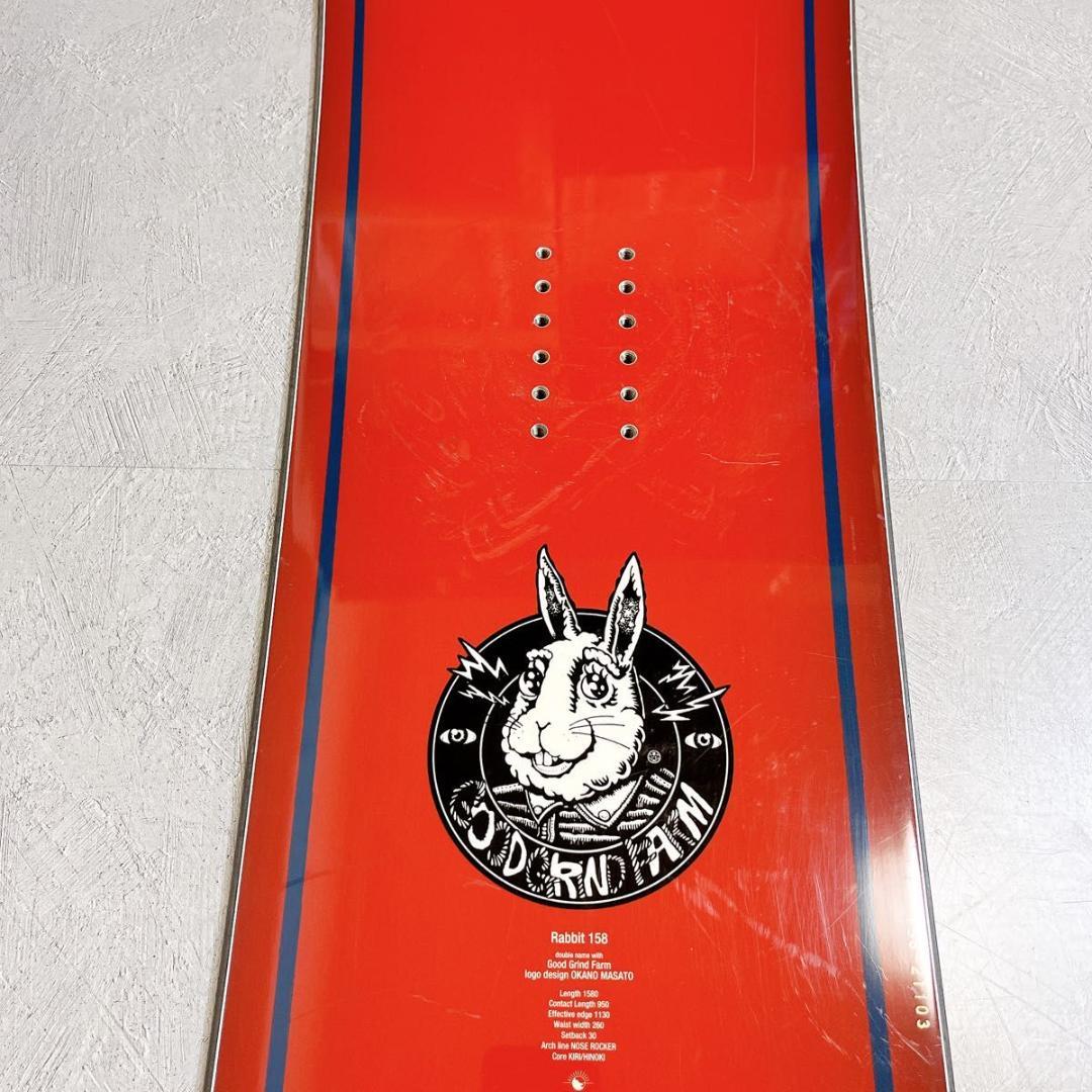 UNIT mfg rabbit ユニット ラビット 158 スノーボード パウダ