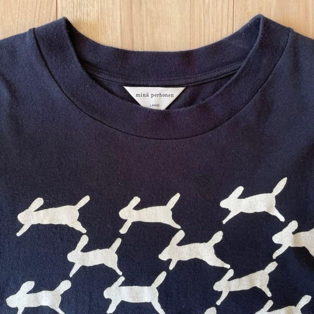 minä perhonen ミナ ペルホネン　長袖カットソープルオーバー　L