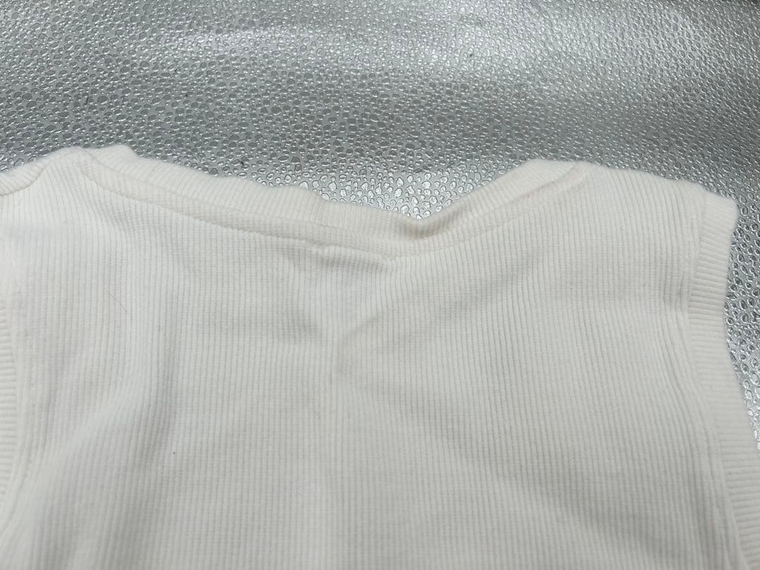 LOEWE ホワイト リブタンクトップ S