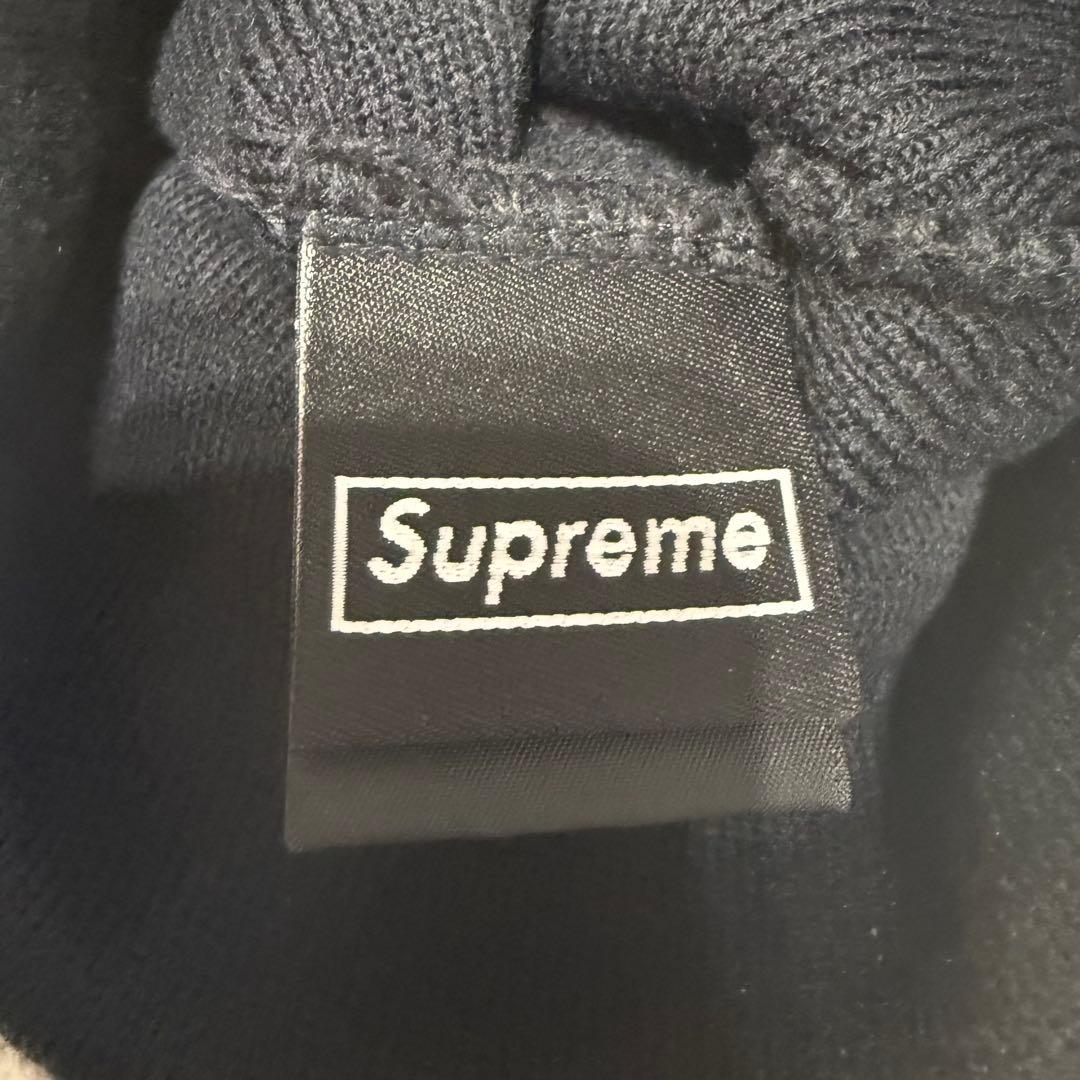 Supreme トライバル刺繍 ニット帽 黒