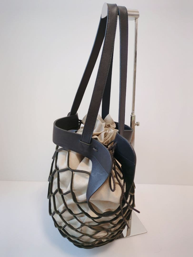 【希少】Y's KAYO NAKAMURA ヨウジヤマモト　カゴバッグ　レザー