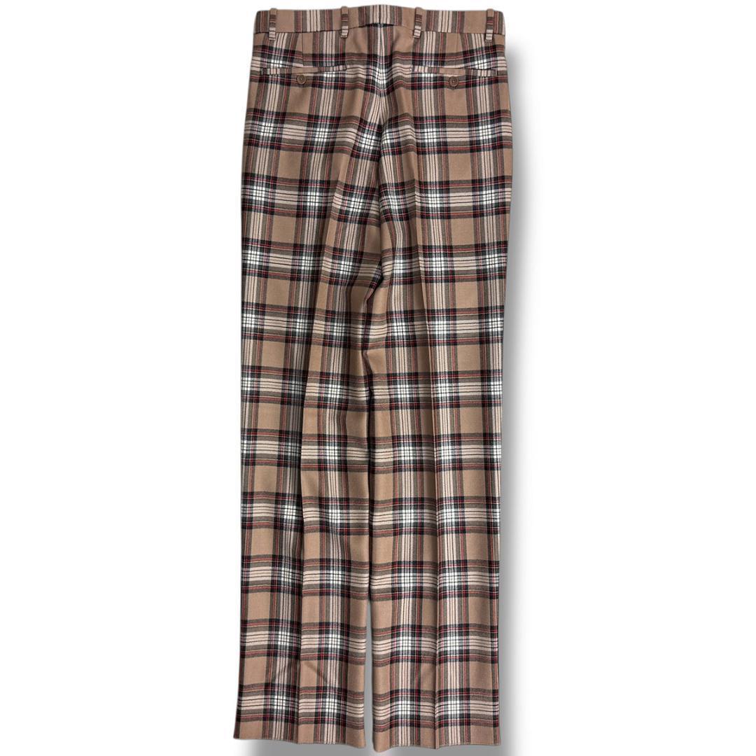 J3571 新品 ベルナールザンス エディフィス別注フランネルチェック2Pパンツ