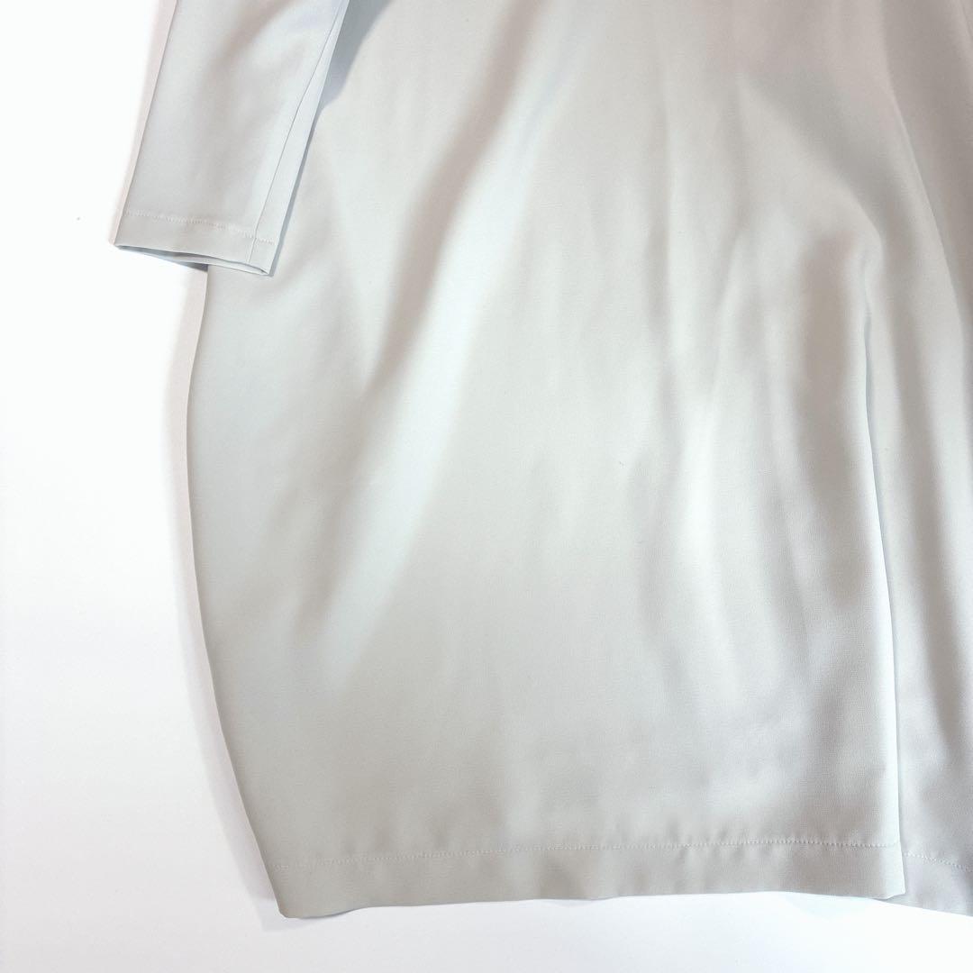 【極美品】mizuiro ind コクーンワイドワンピース ライトグレー 日本製