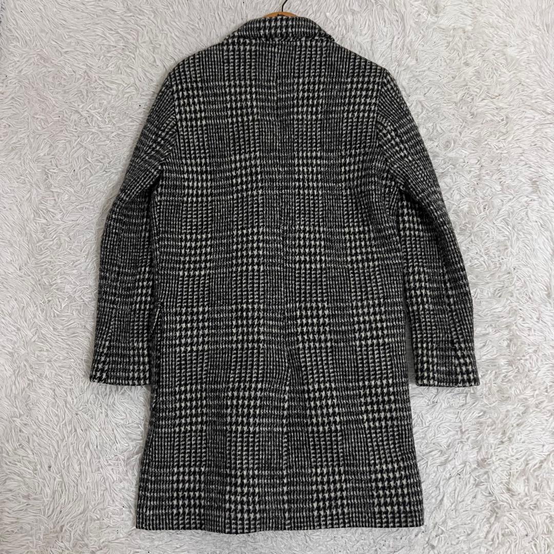未使用タグ✨ZARAMAN チェスターコート ウールツイード 大判千鳥格子柄 M