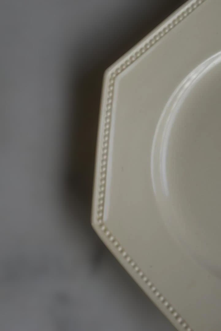 超美品Sarregueminesサルグミンヌ　オクトゴナル皿　アンティーク