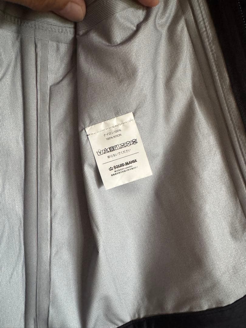 スクイッドマニア　レインウェア　悪ロボ　ブラック　Lサイズ