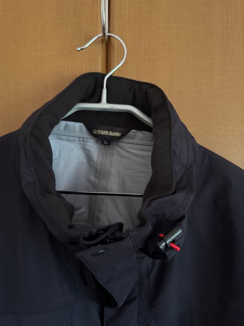 スクイッドマニア　レインウェア　悪ロボ　ブラック　Lサイズ