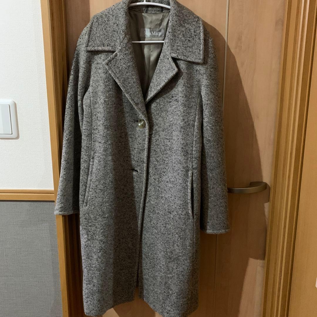 。*様 MaxMara グレー ロングコート