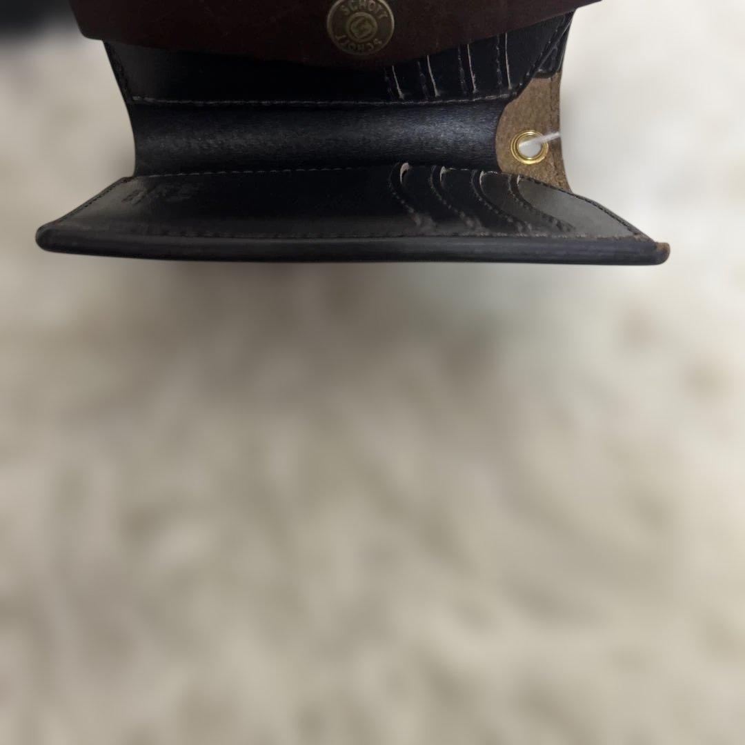 schott PERFECT WALLET ブラウン　チェーン　タグ　箱付き