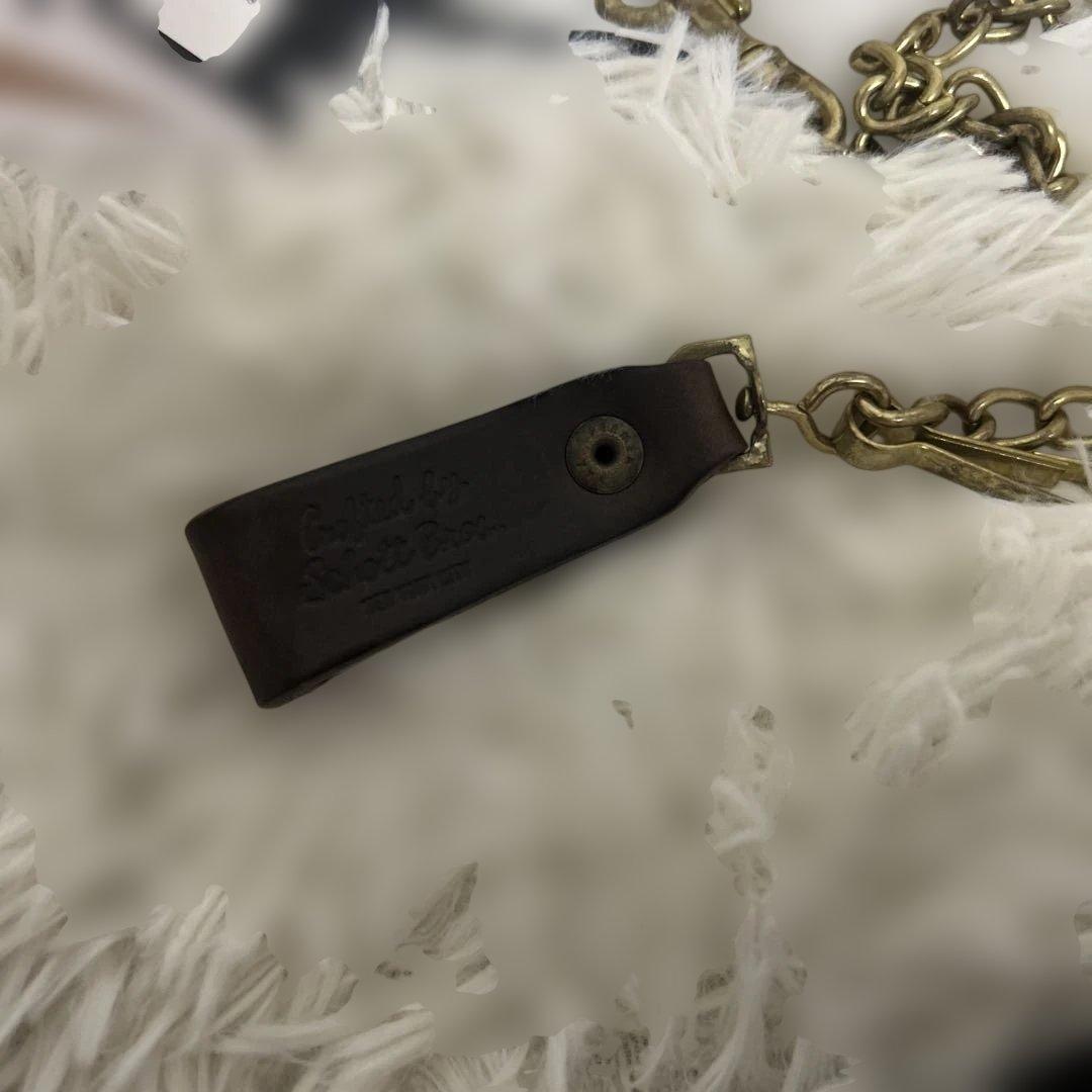 schott PERFECT WALLET ブラウン　チェーン　タグ　箱付き