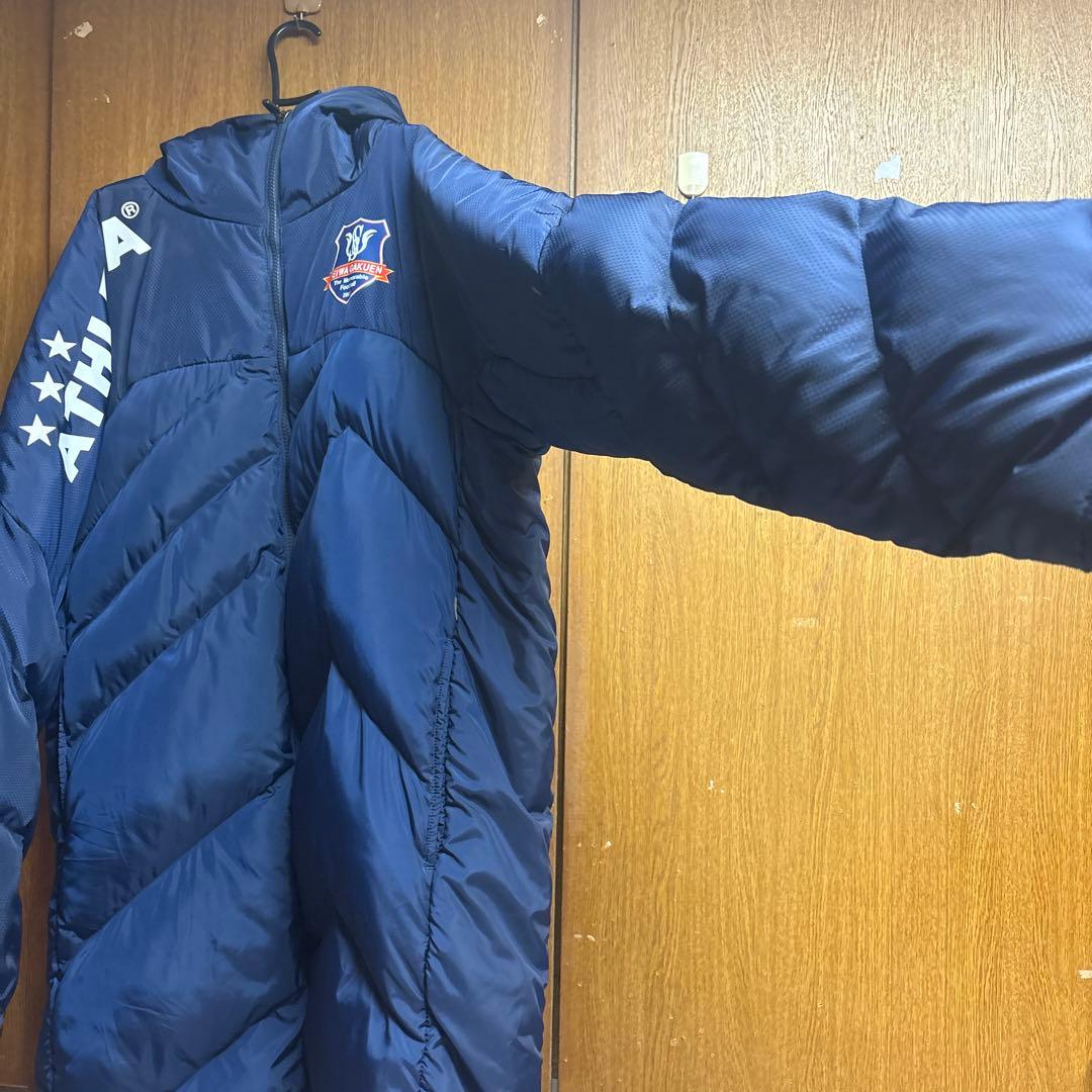 ATHLETA ダウンコート ネイビー SEIWAGAKUEN 値下げ可能です！