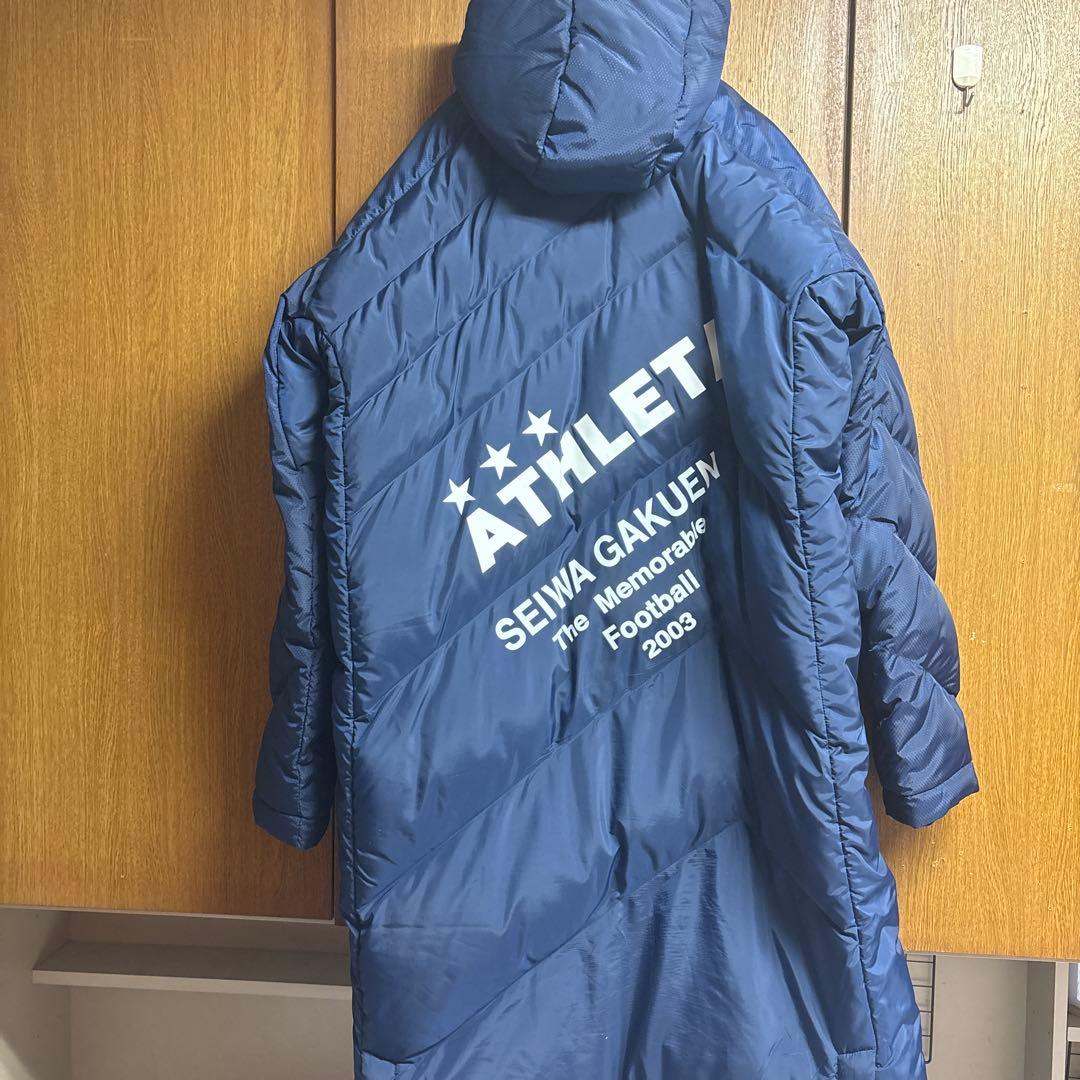 ATHLETA ダウンコート ネイビー SEIWAGAKUEN 値下げ可能です！