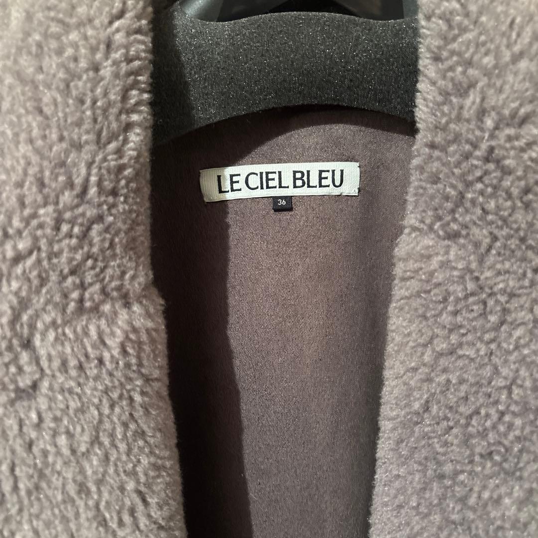 ちびたん LE CIEL BLEU フェイクシアリングコクーンコート