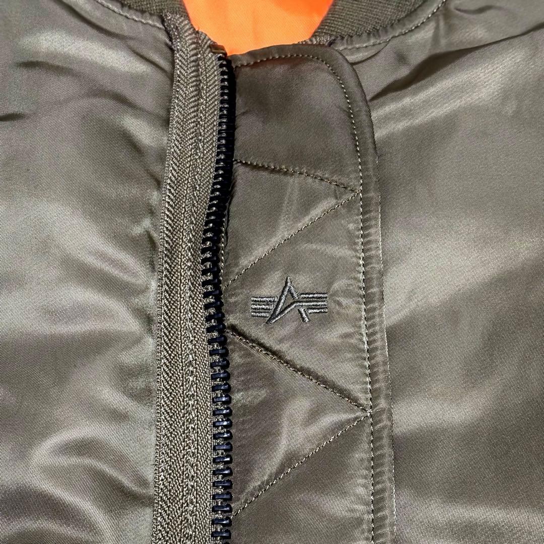 希少 L HUF ALPHA 別注 MA-1 ハフ アルファ フライトジャケット