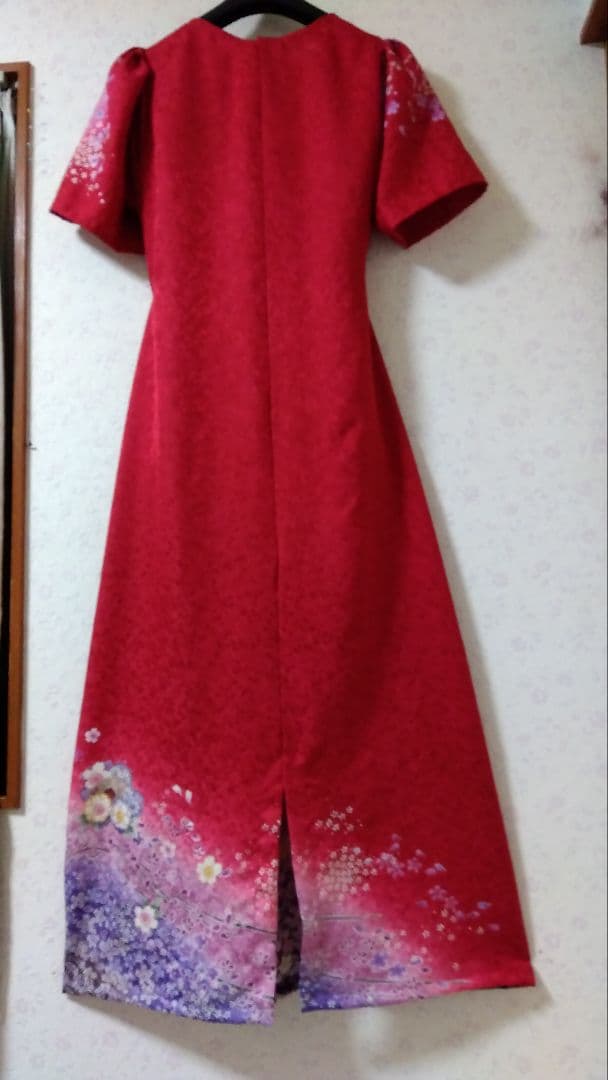 振袖リメイクドレス