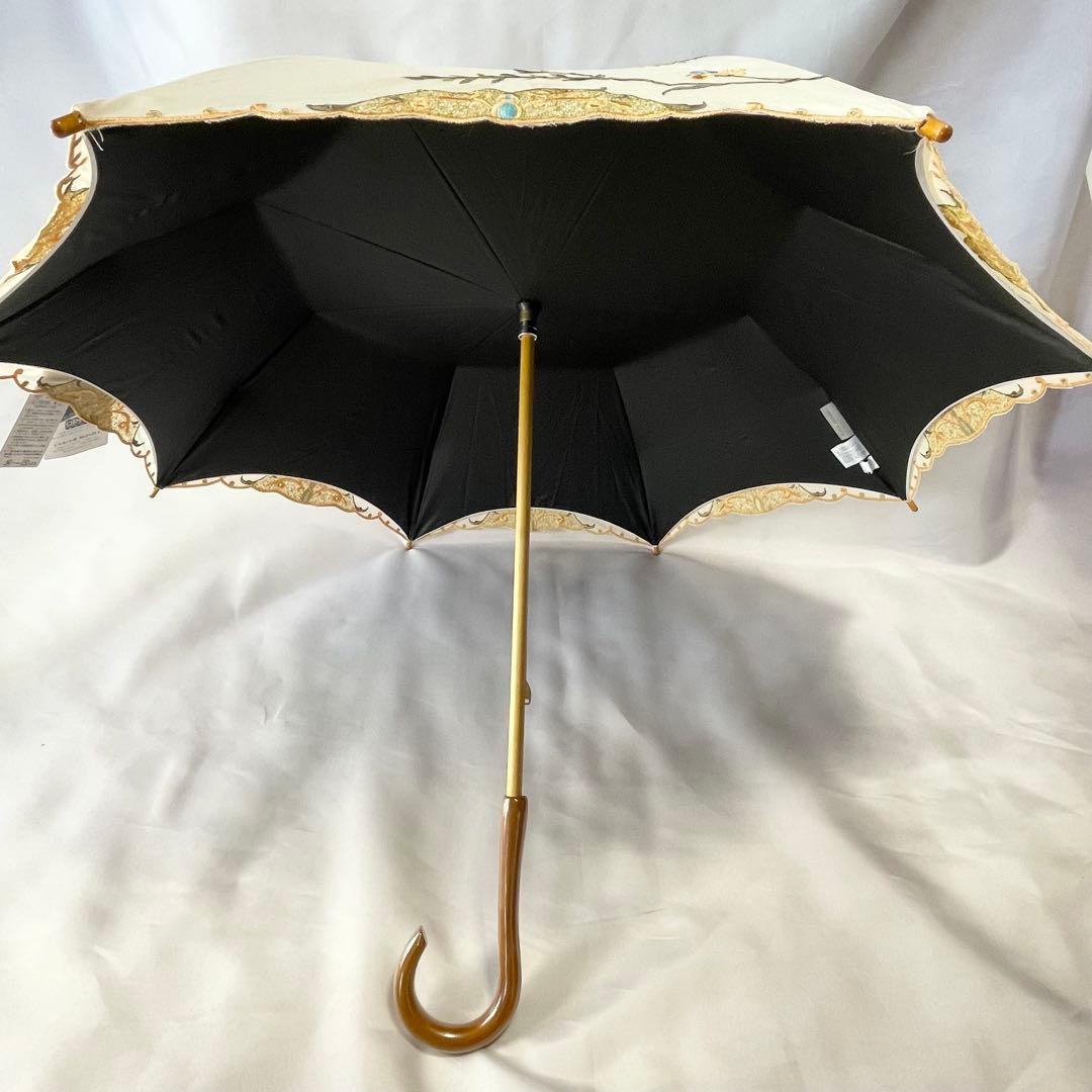 新品 シノワズリーモダン 晴雨兼用日傘 日本製UPF50+ 遮光遮熱 刺繍 母