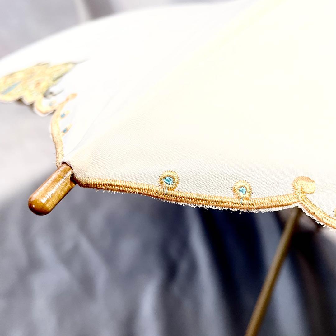 新品 シノワズリーモダン 晴雨兼用日傘 日本製UPF50+ 遮光遮熱 刺繍 母