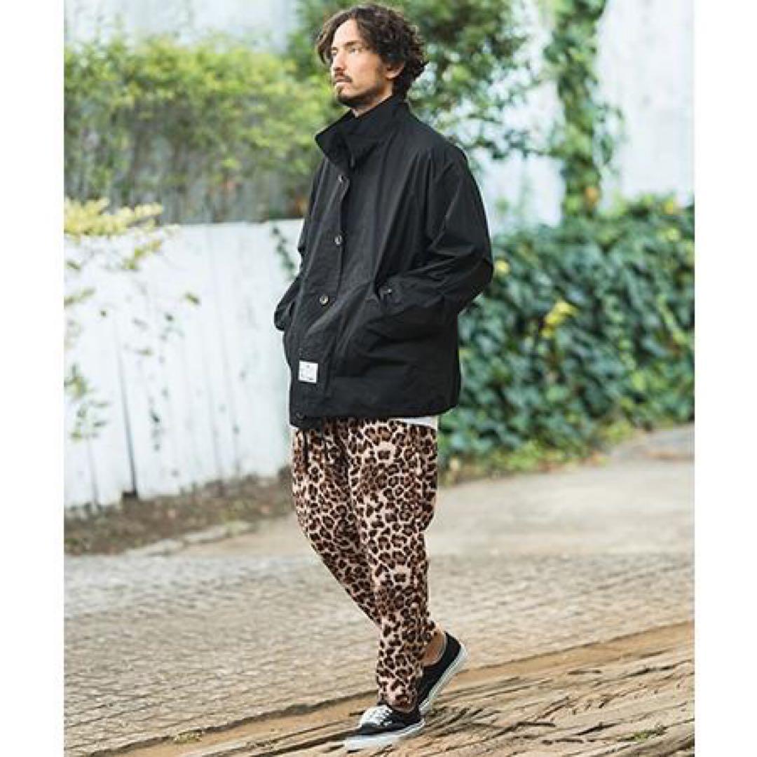 新品 カンビオ レオパード柄 バルーン イージーパンツ M サルエル ヒョウ柄