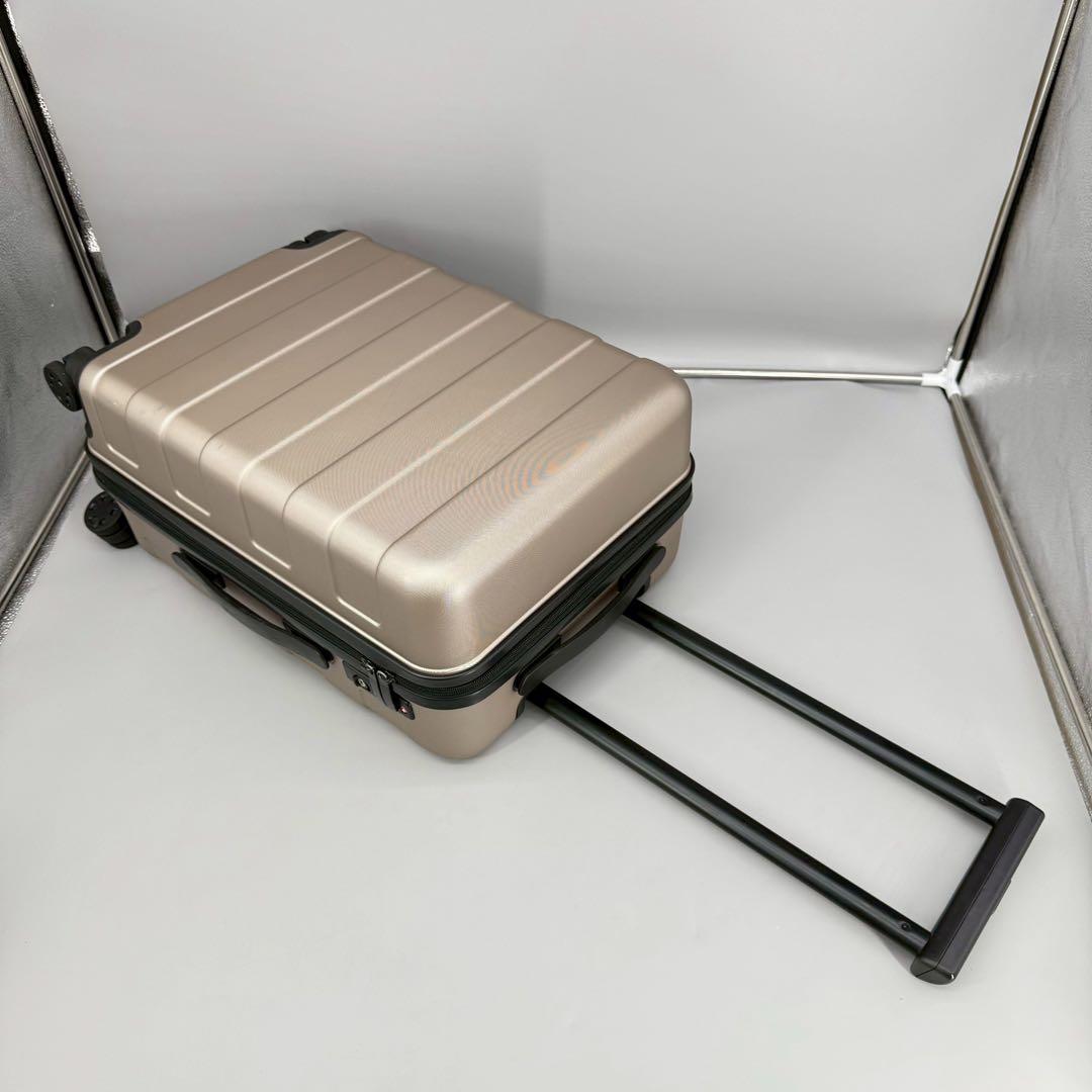 無印良品　4輪キャリーケース ベージュ　ゴールド　35L