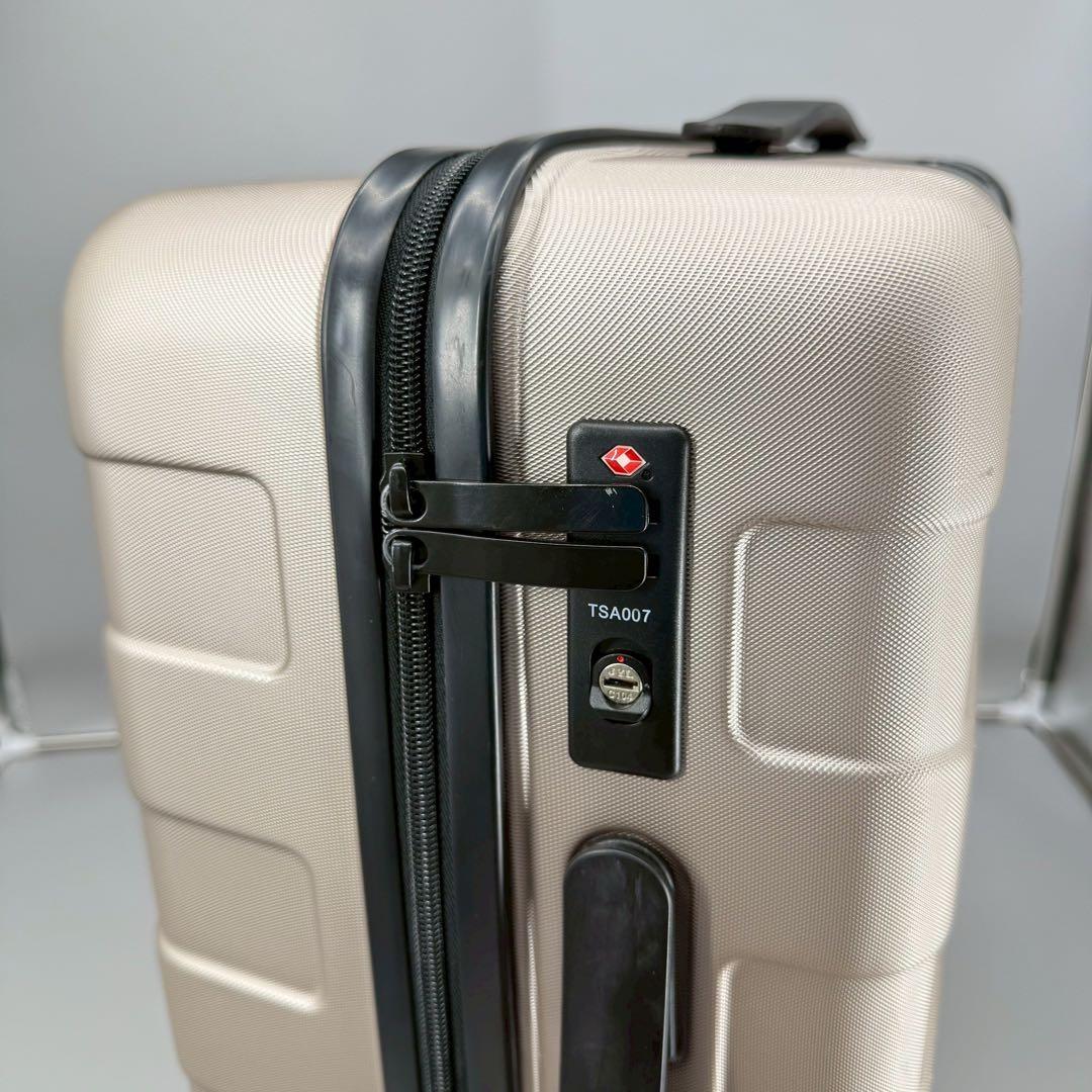 無印良品　4輪キャリーケース ベージュ　ゴールド　35L