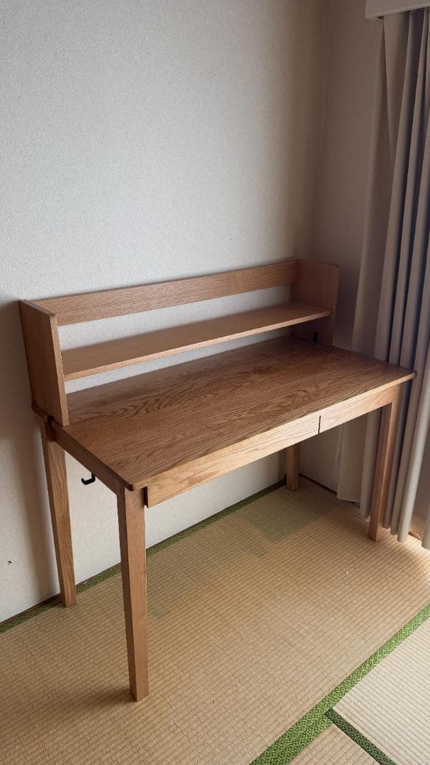 無印良品 オーク 木製デスク＆上置き棚