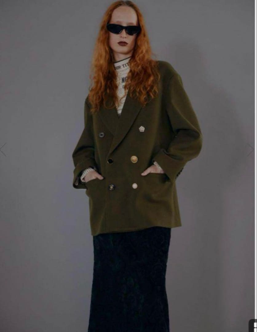 ゆ*ま様 Ameri UND EMBELLISH PAPA JACKET　カーキ